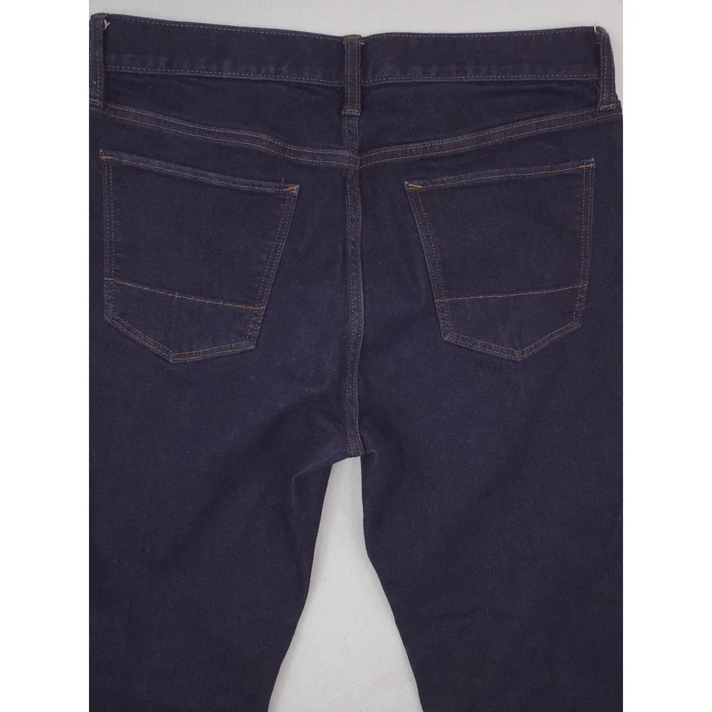 Banana Republic Travel Jean Mens 34x30* Slim Fit Tapered Stretch Denim Pant Dark